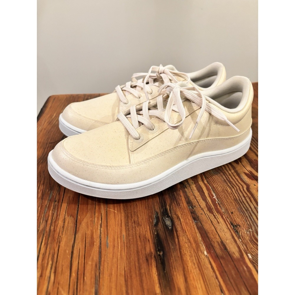 Allbirds Women's Beige Canvas Lace-Up Sneakers US 10 New Without Box